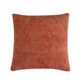 20"x20" Terracotta Chenille Basketweave Decorative Throw Pillow Covers, Warm for Fireplace Area(2 Pack)
