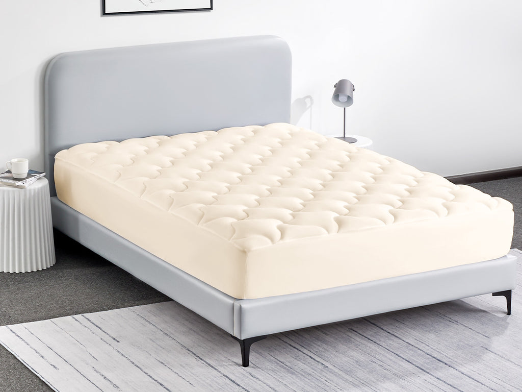 Premium Cooling Mattress Pad for Hot Sleepers - Beige