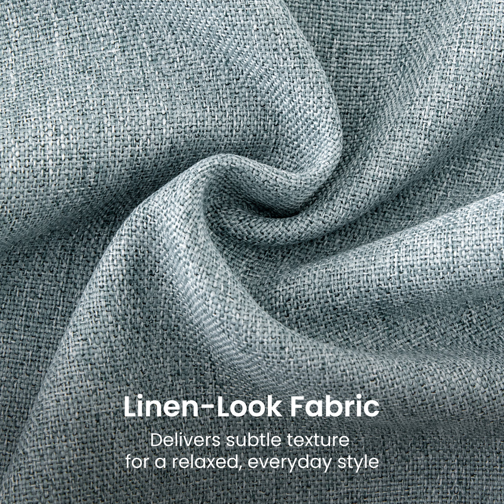 Linen Look Throw Pillow Covers 18x18 Inch, Set of 2