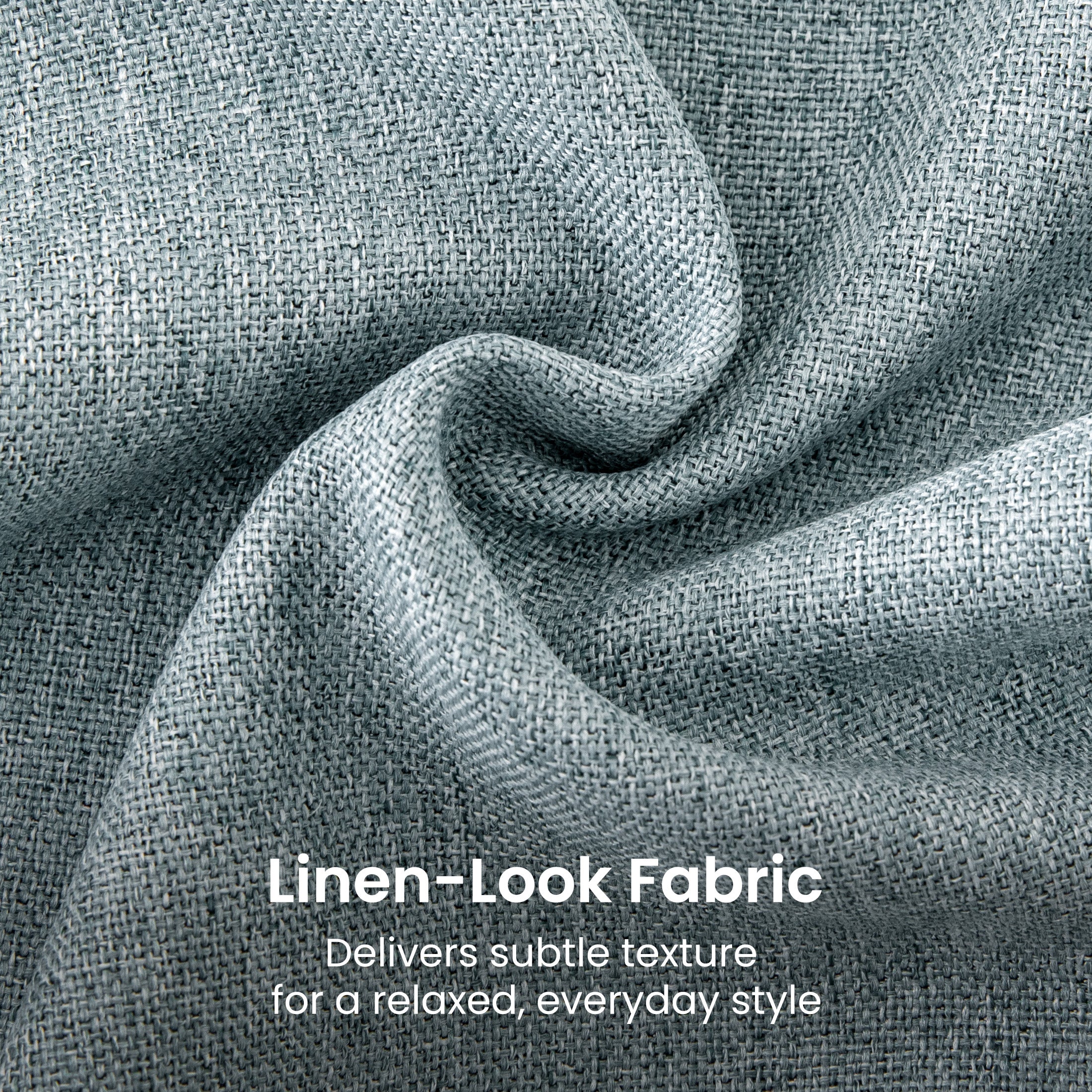 Linen Look Throw Pillow Covers 18x18 Inch, Set of 2