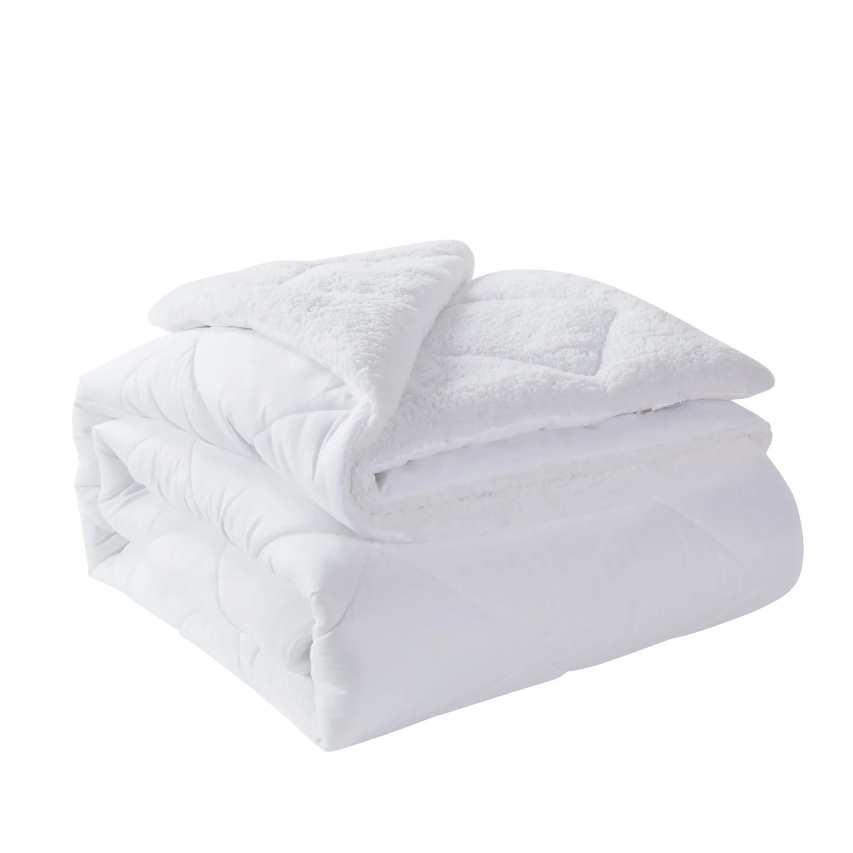 Flannel Pinch Pleat Comforter Set, Soft Velvet-Like Warm Bedding, All Season Cozy Bed Set with Hollow Fiber Fill