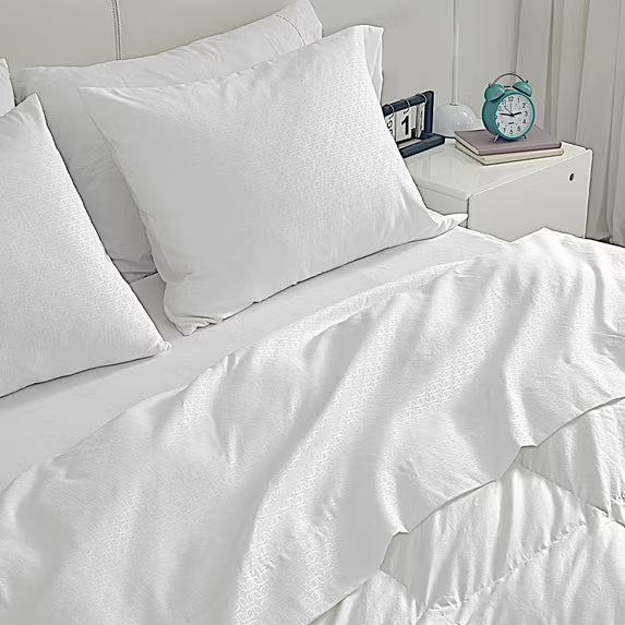 Luxury Embossed Bed Sheets Set for Kids, Four-Leaf Clover Pattern Sheet & Pillowcase Sets