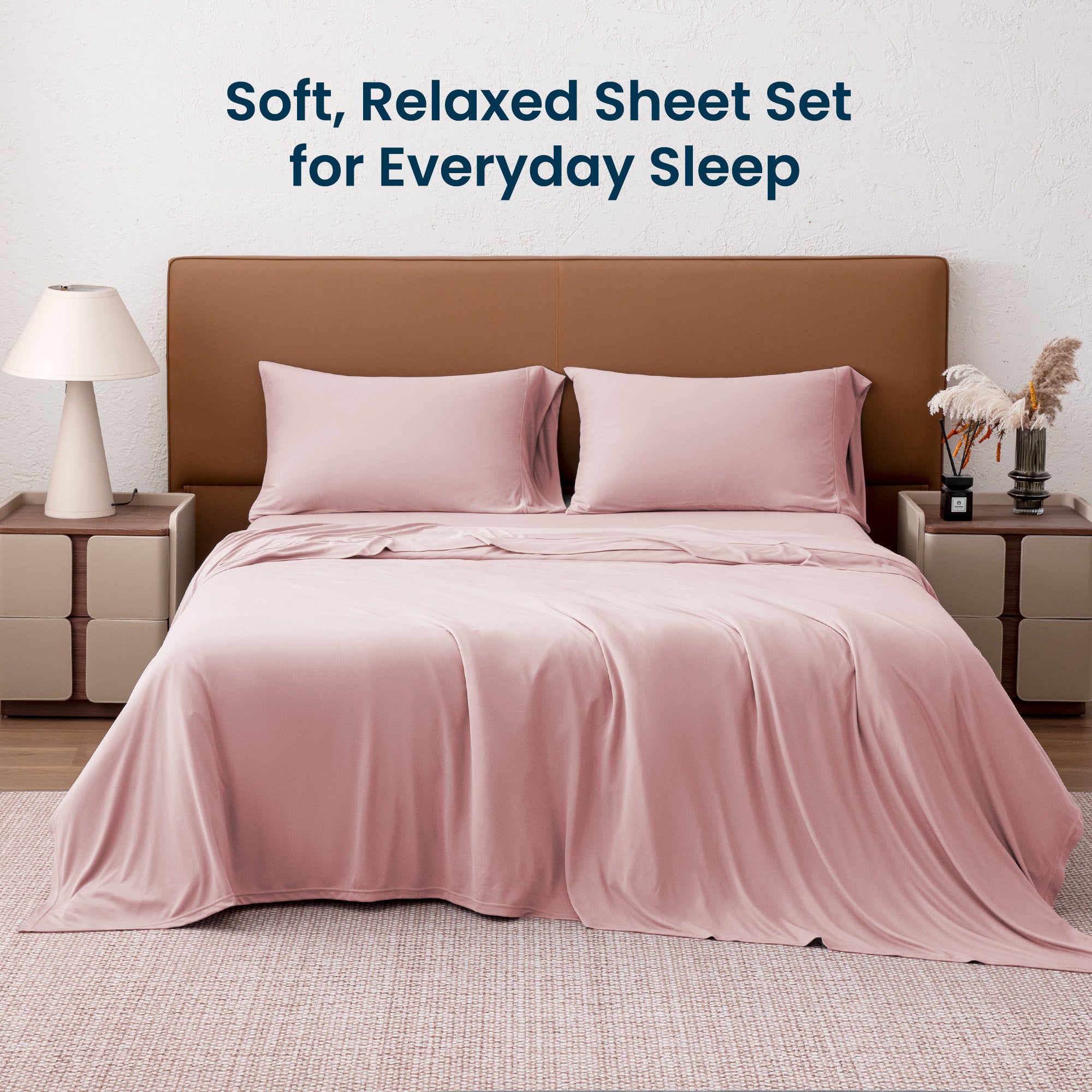Jersey Knit Sheet Set, 14 Inch Deep Pocket Bedding