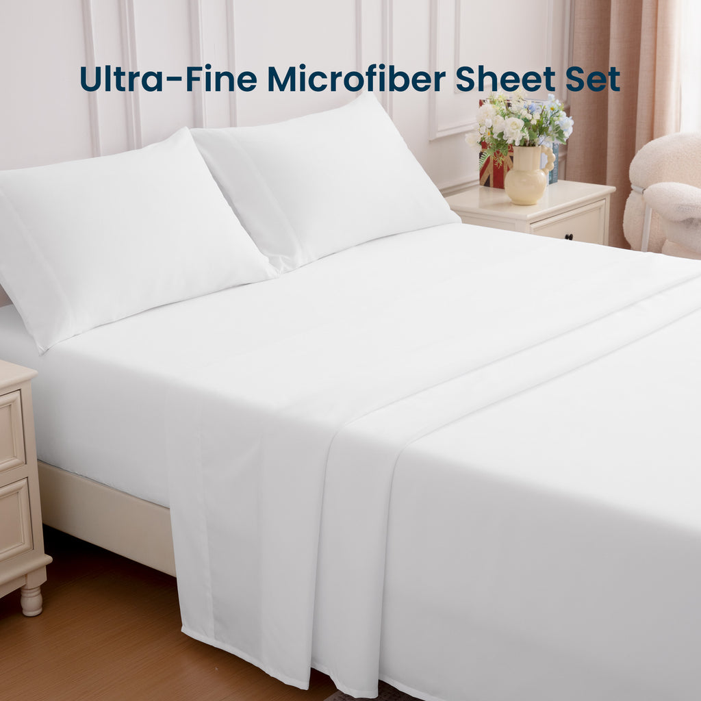 85gsm Bed Sheet Set, Microfiber Wrinkle-free Bedding set
