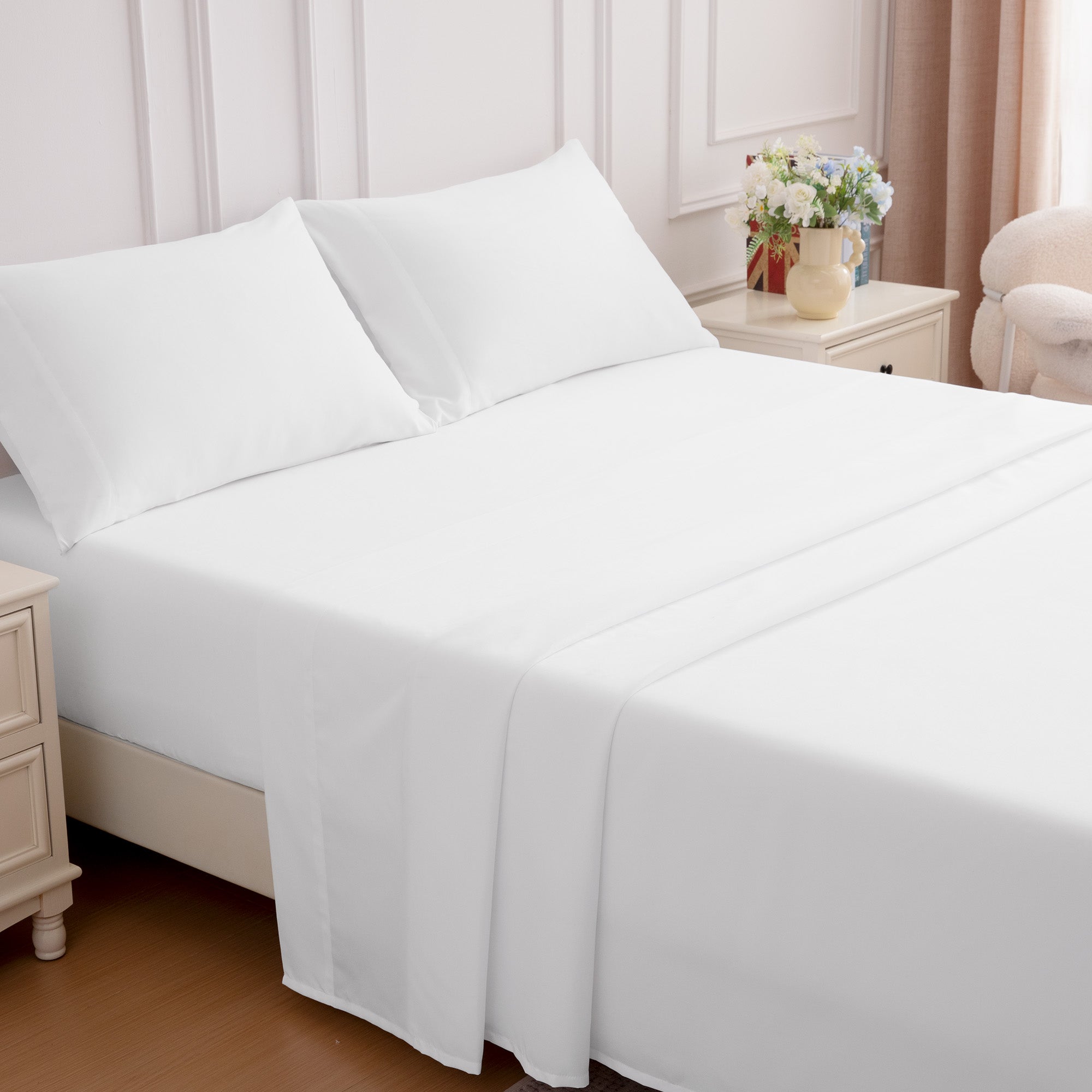 85gsm Bed Sheet Set, Microfiber Wrinkle-free Bedding set