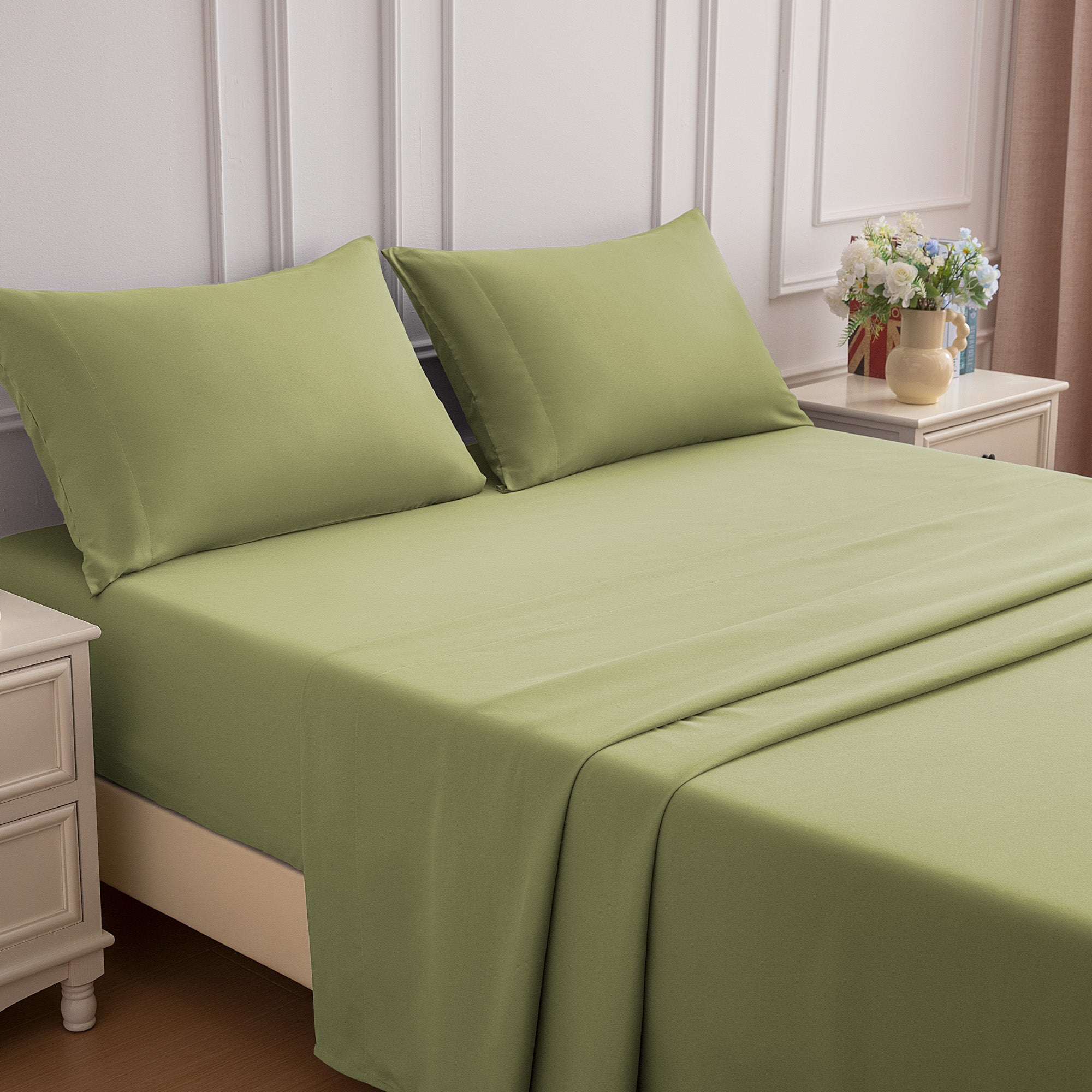 85gsm Bed Sheet Set, Microfiber Wrinkle-free Bedding set