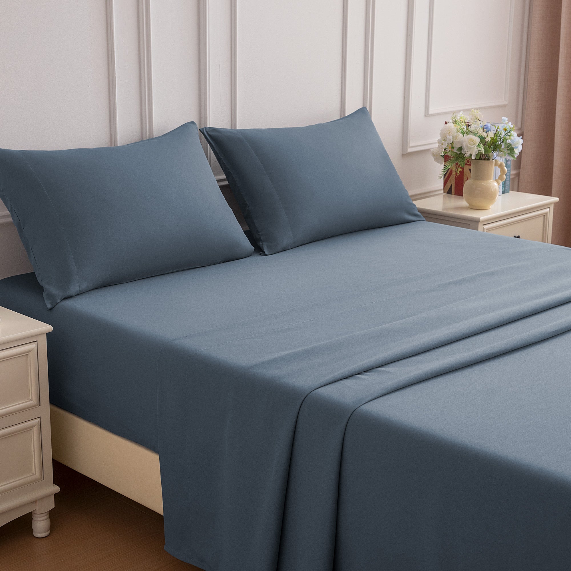 85gsm Bed Sheet Set, Microfiber Wrinkle-free Bedding set