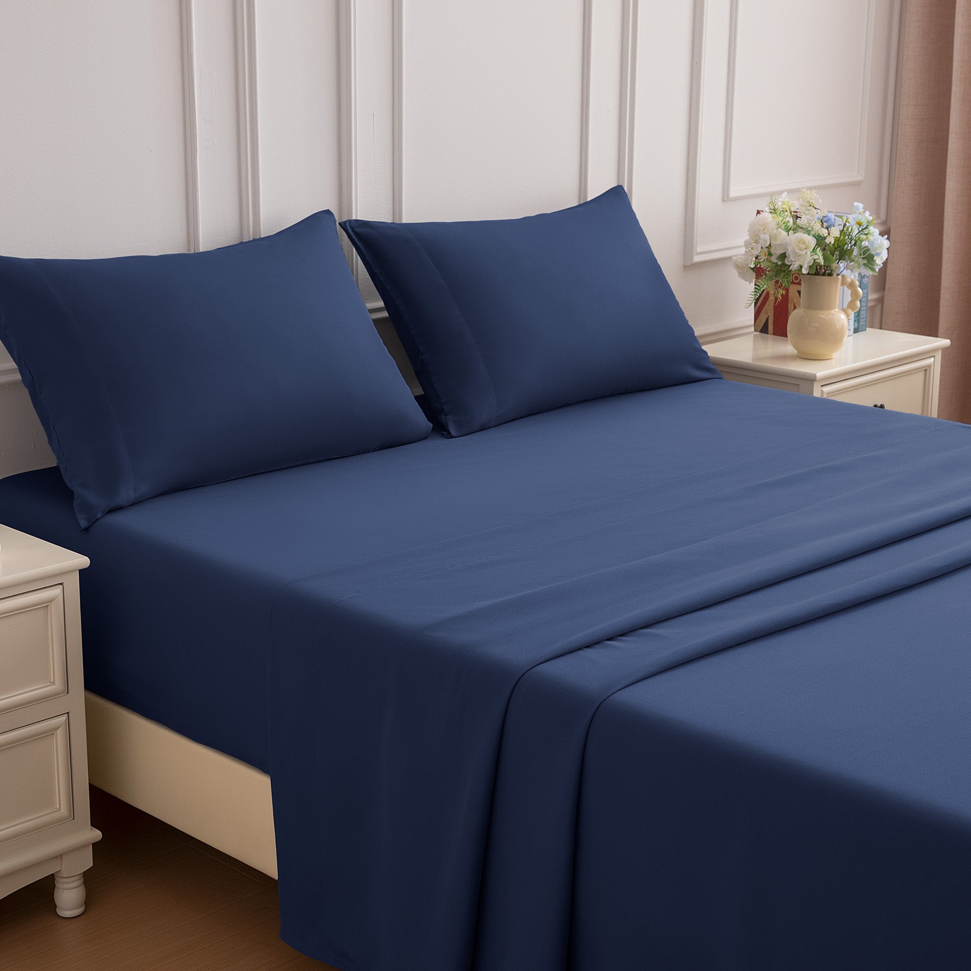 85gsm Bed Sheet Set, Microfiber Wrinkle-free Bedding set