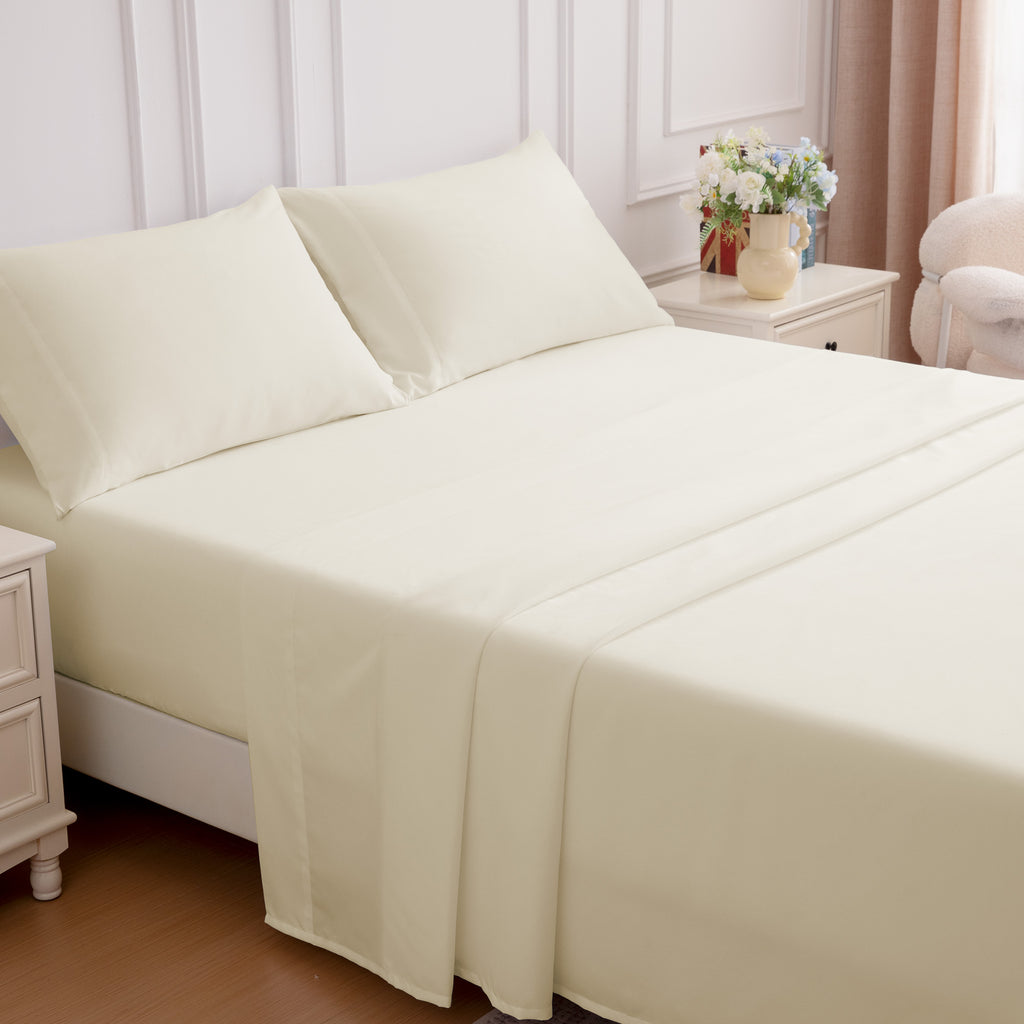 85gsm Bed Sheet Set, Microfiber Wrinkle-free Bedding set
