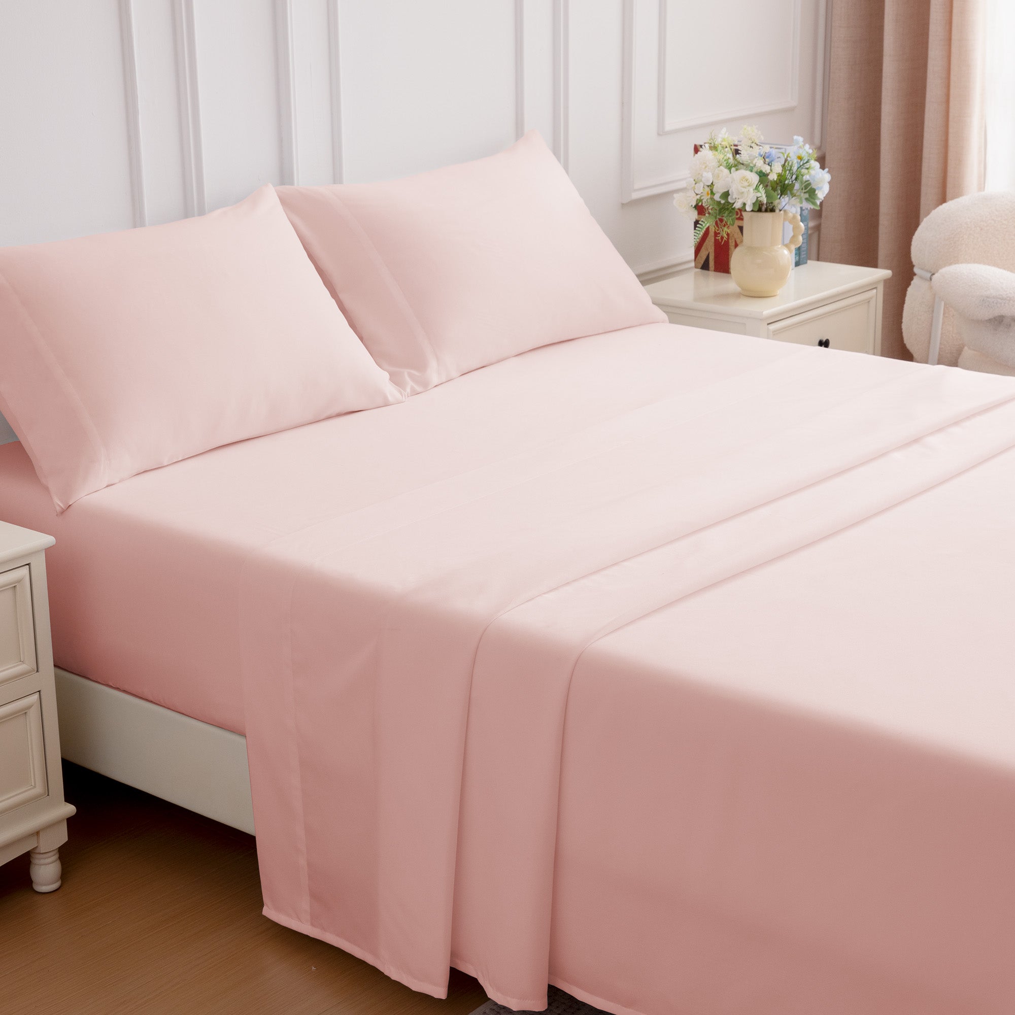 85gsm Bed Sheet Set, Microfiber Wrinkle-free Bedding set