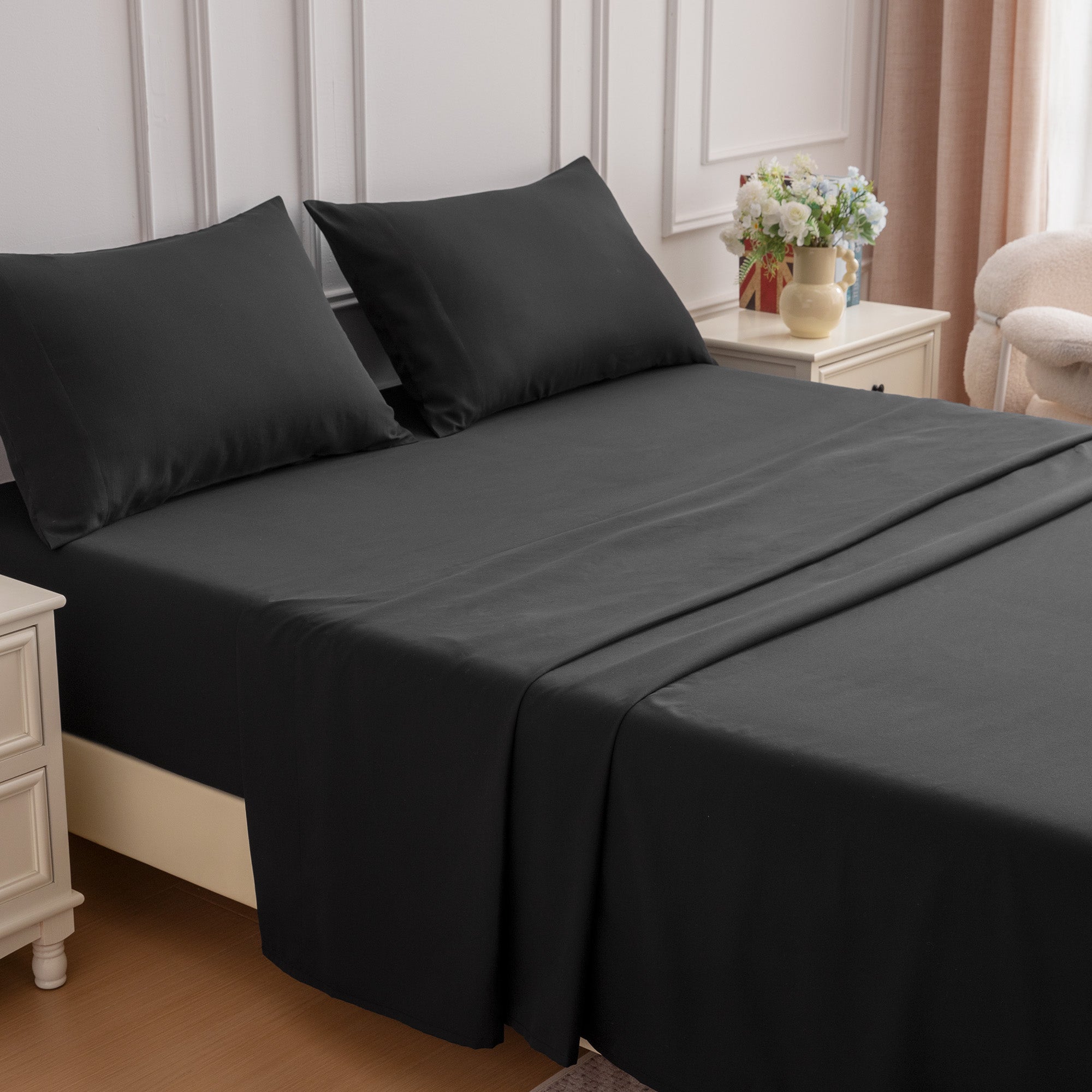 85gsm Bed Sheet Set, Microfiber Wrinkle-free Bedding set