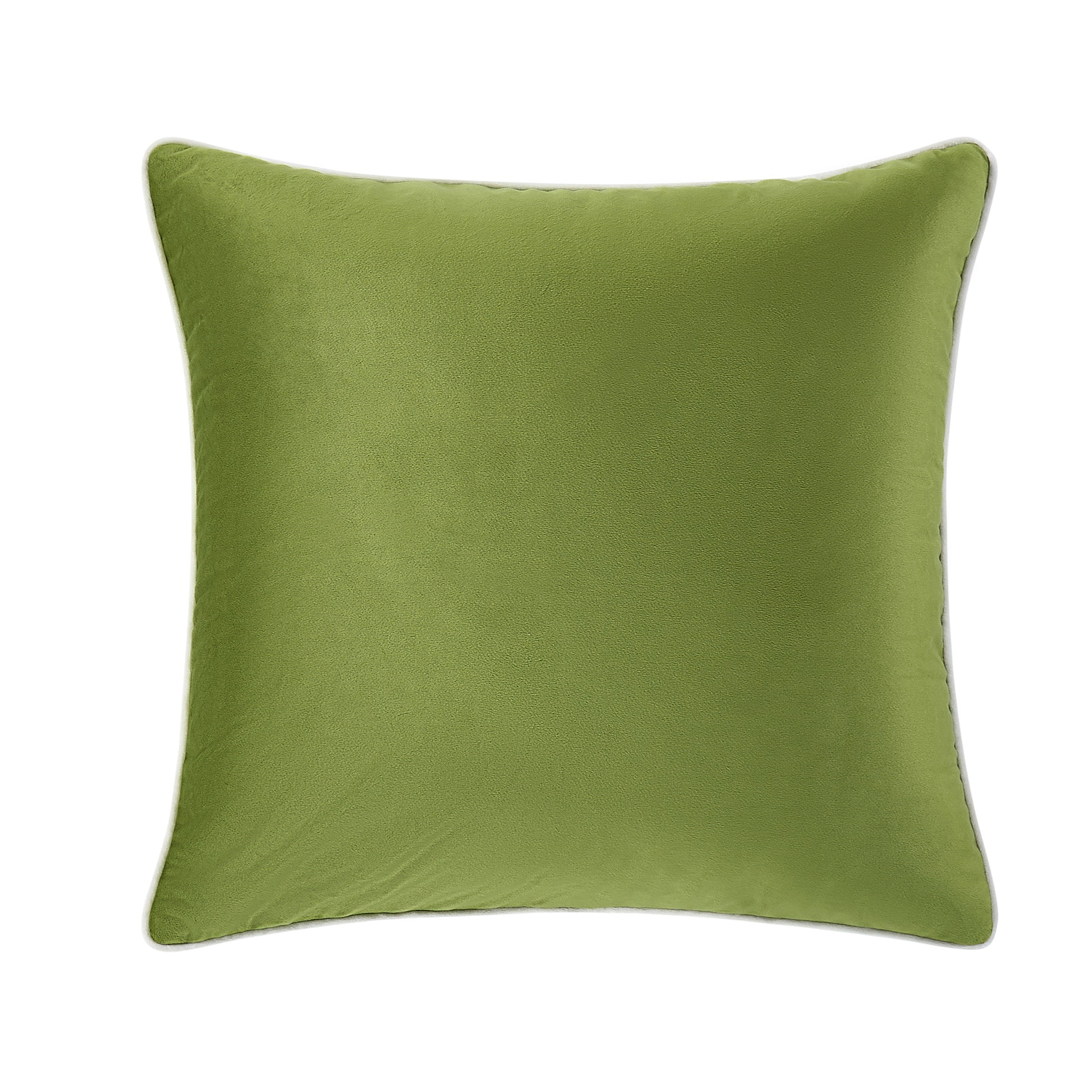 20"x20" Maya Velvet Contrast Cording Decorative Throw Pillow Covers (2 Pack)