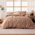 Cationic Microfiber Duvet Cover Set, Soft & Breathable