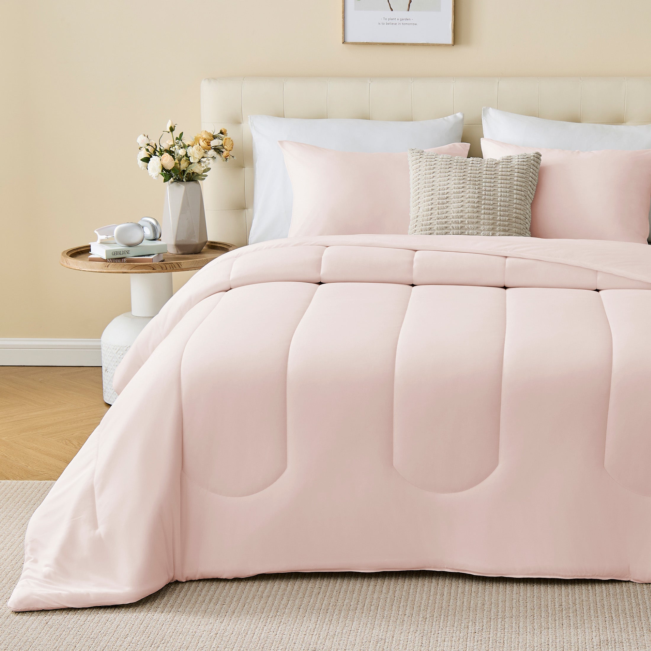 145gsm Luxury Jersey-Knit Comforter Set, Ultra Soft All Season Bedding