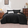 Striped Jacquard Bedding Set, Luxury Ultra Soft Comforter Set