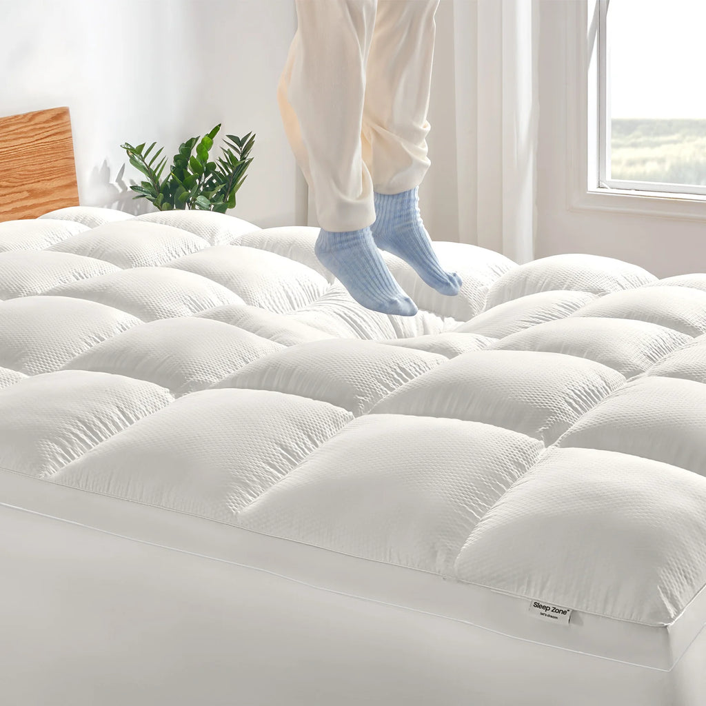 Extra Fluffy Mattress Pad Deep Pocket
