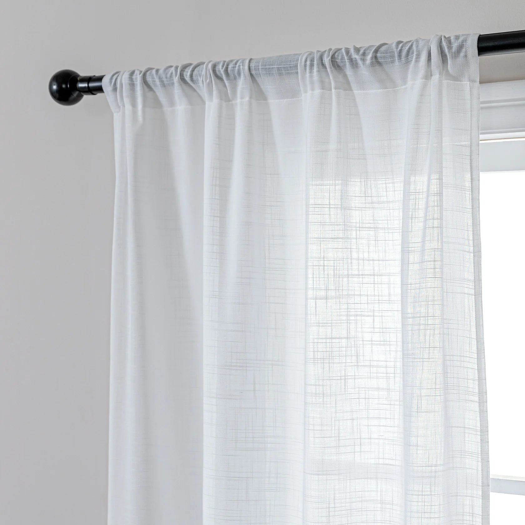 Vintage Touch Sheer Curtains, Window Curtains for Bedroom, Living Room