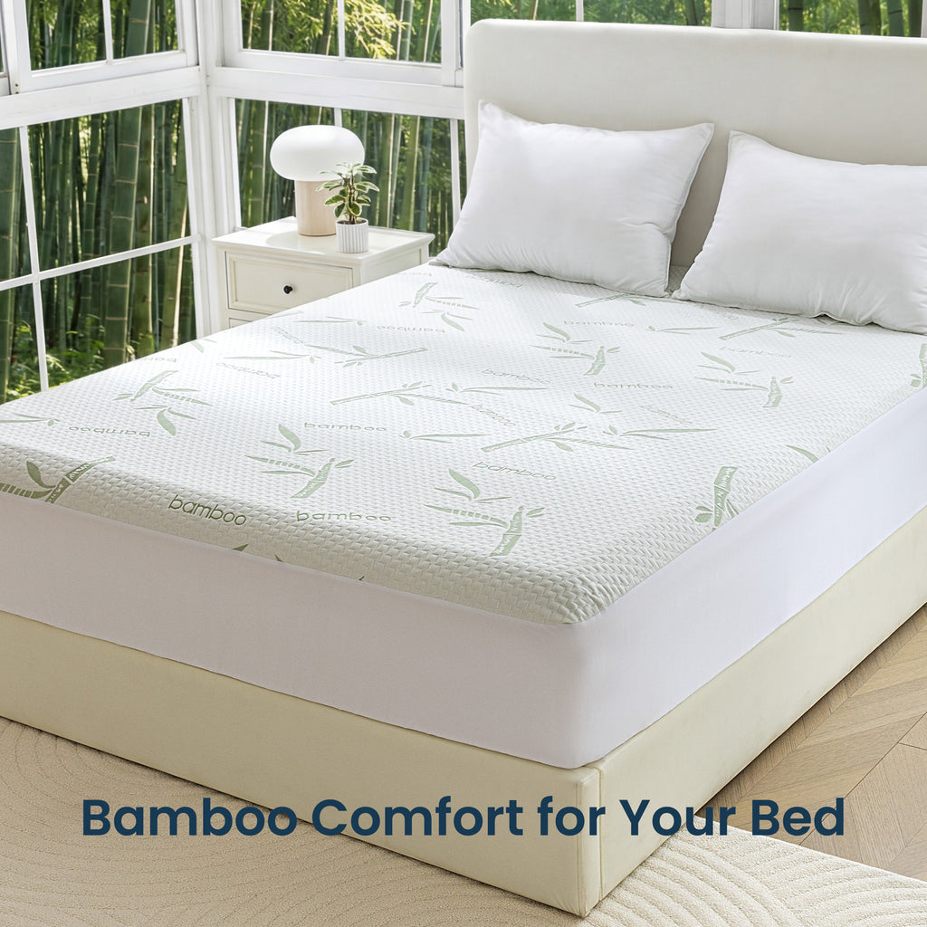 Sleep Zone 100% Waterproof Bamboo Mattress Protector