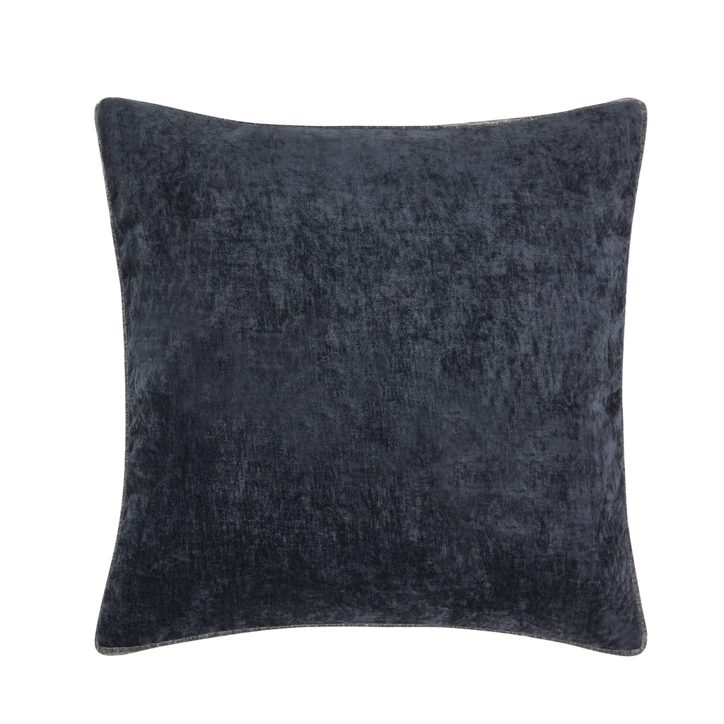 22"x22" Chenille Contrast Gusset Decorative Throw Pillow Covers, Vibrant for Entryway Bench(2 Pack)