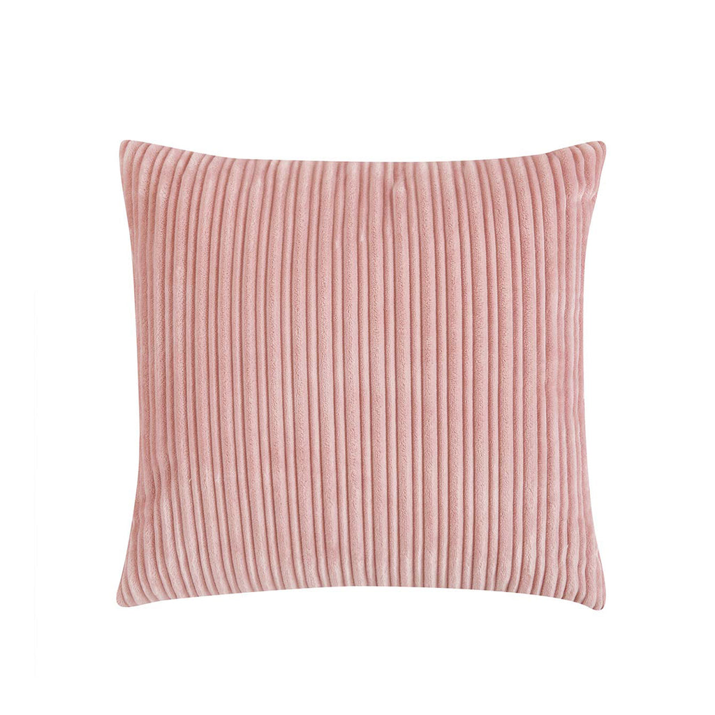 Pillow Shell-Wide Wale Velvet Square Pale Pink