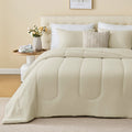 145gsm Luxury Jersey-Knit Comforter Set, Ultra Soft All Season Bedding