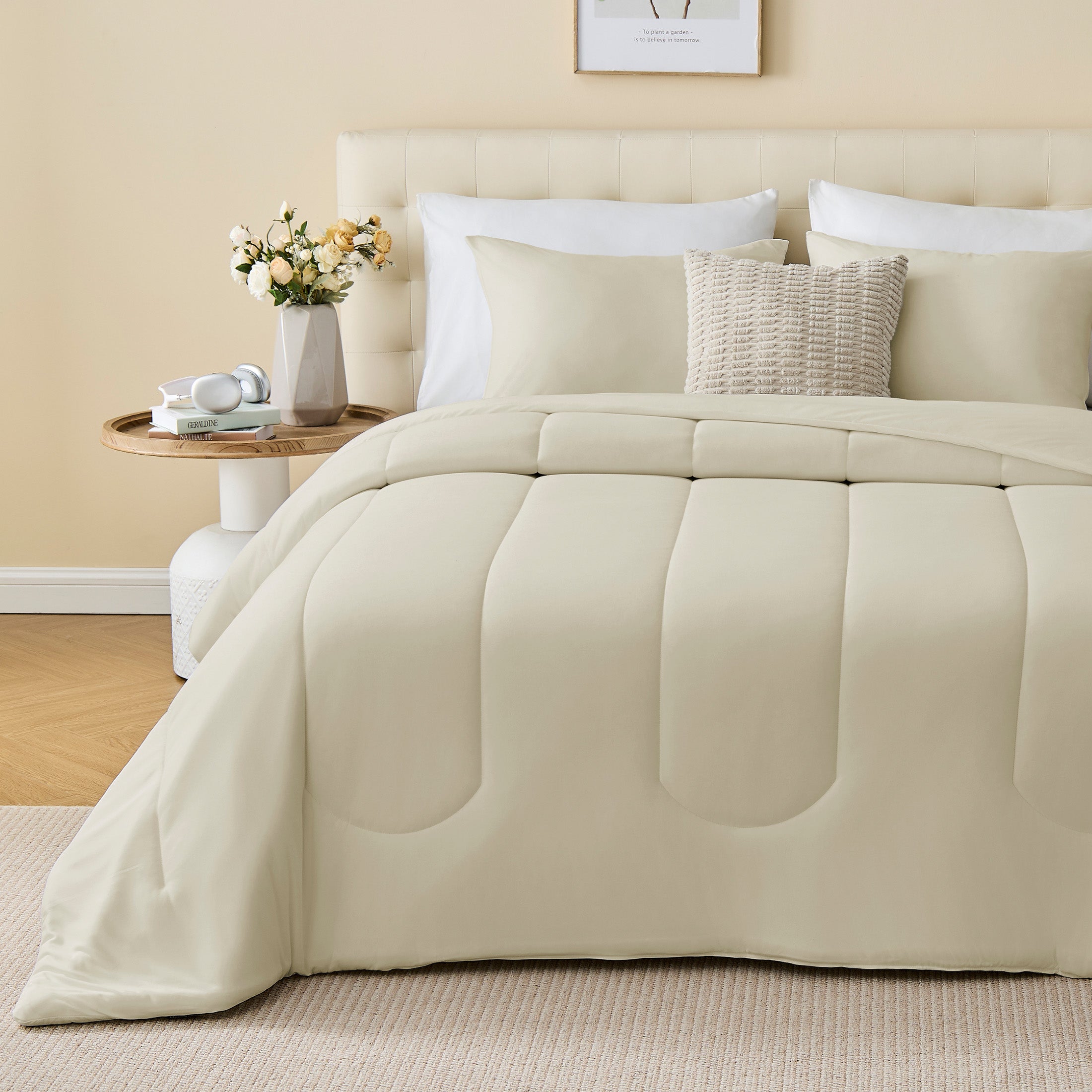 145gsm Luxury Jersey-Knit Comforter Set, Ultra Soft All Season Bedding