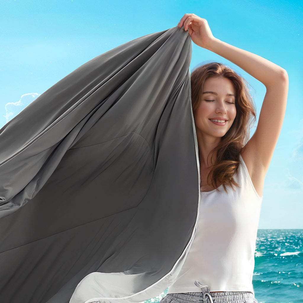 Cool Zone Reversible Cooling Comforter Set for Hot Sleepers