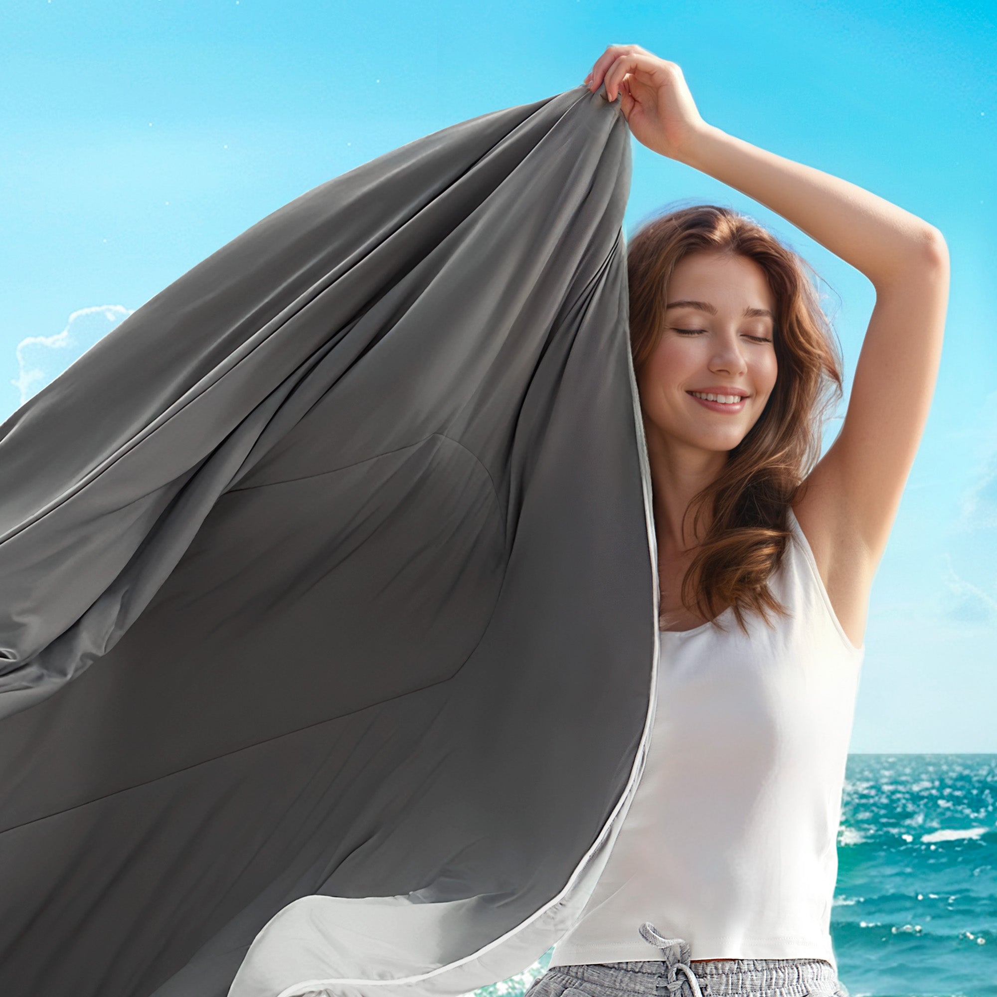 Cool Zone Reversible Cooling Comforter Set for Hot Sleepers