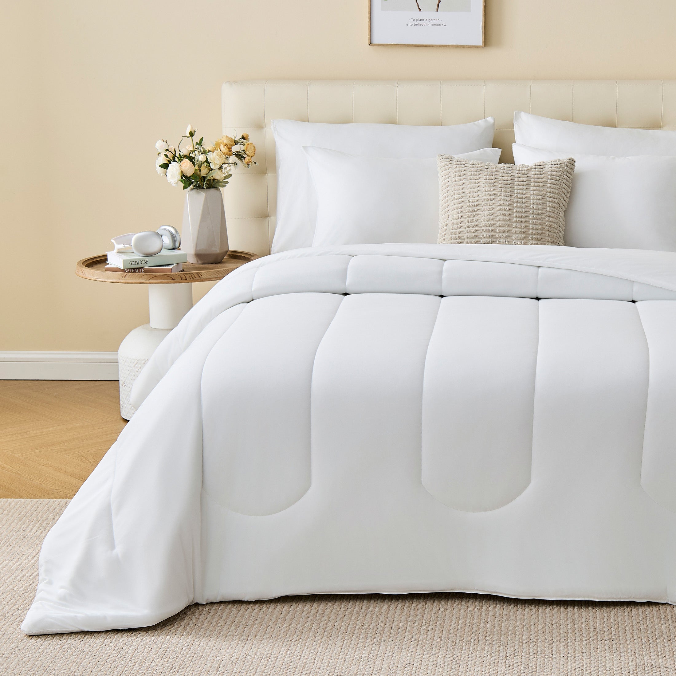145gsm Luxury Jersey-Knit Comforter Set, Ultra Soft All Season Bedding
