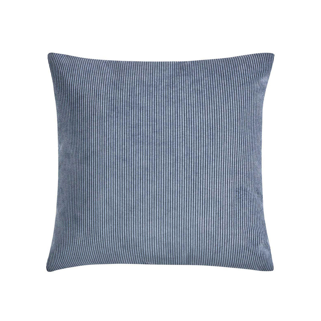 20"x20" Navy Blue Pinwale Corduroy Decorative Throw Pillow Covers, Retro for Den(2 Pack)