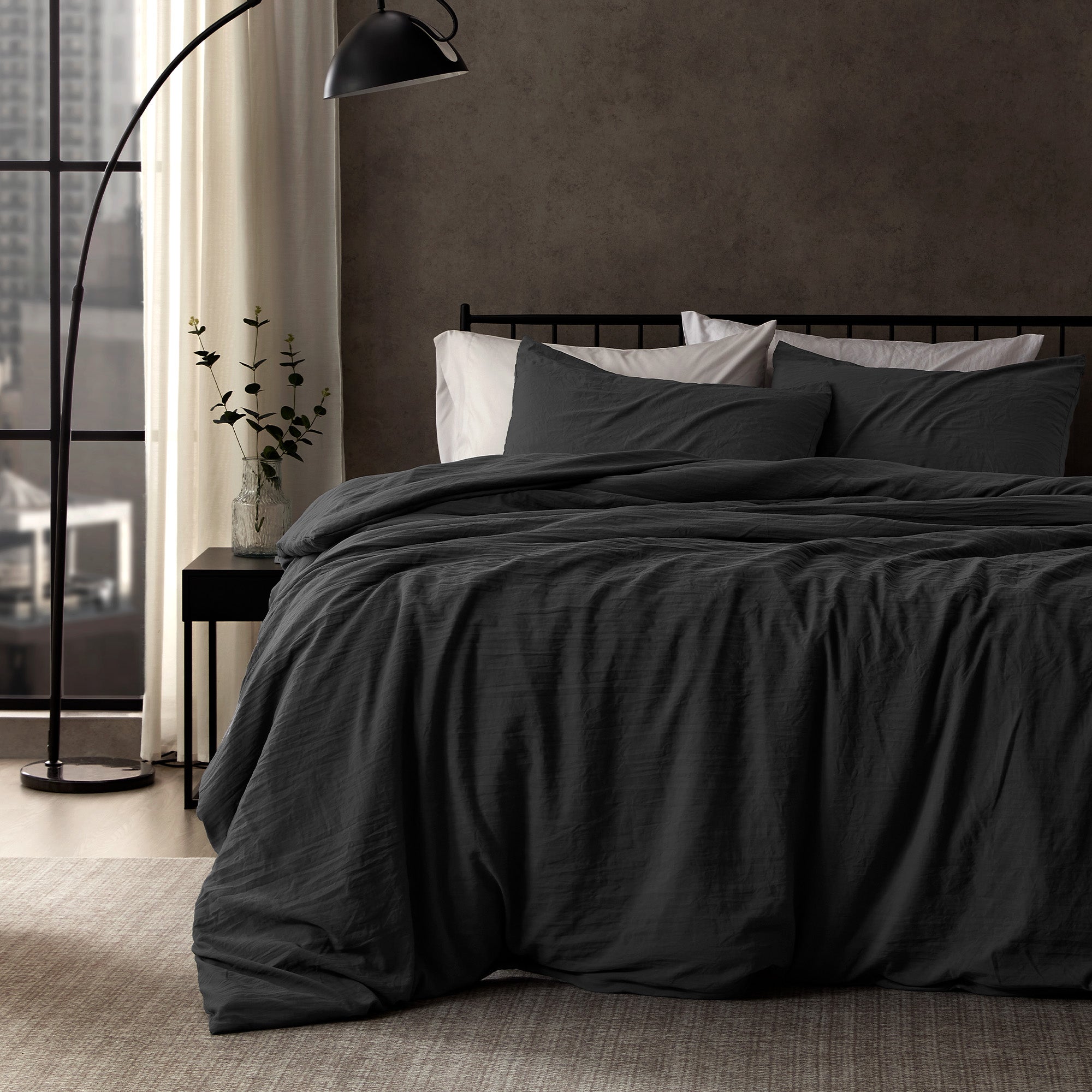 Stone Washed Duvet Cover Set
