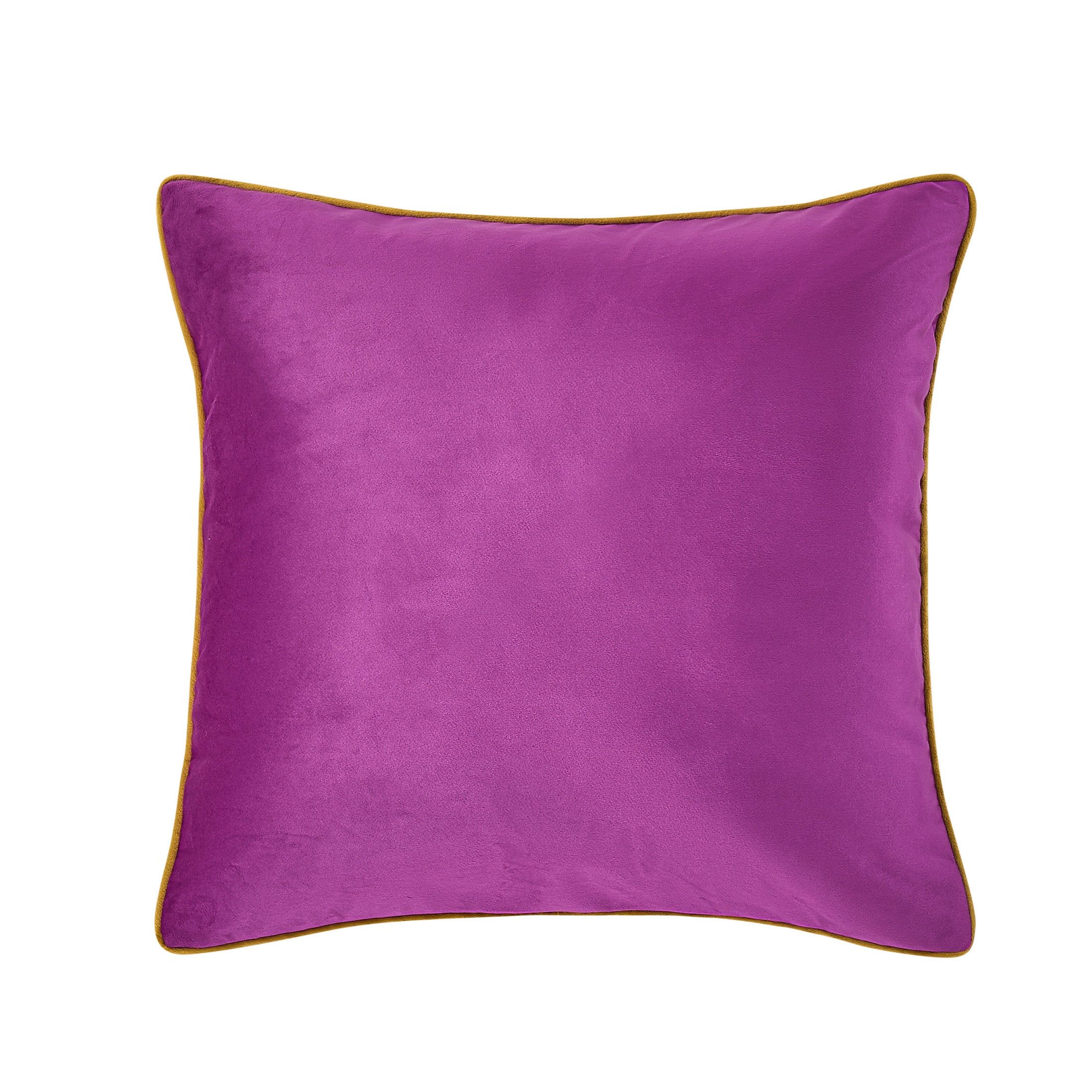 20"x20" Maya Velvet Contrast Cording Decorative Throw Pillow Covers (2 Pack)