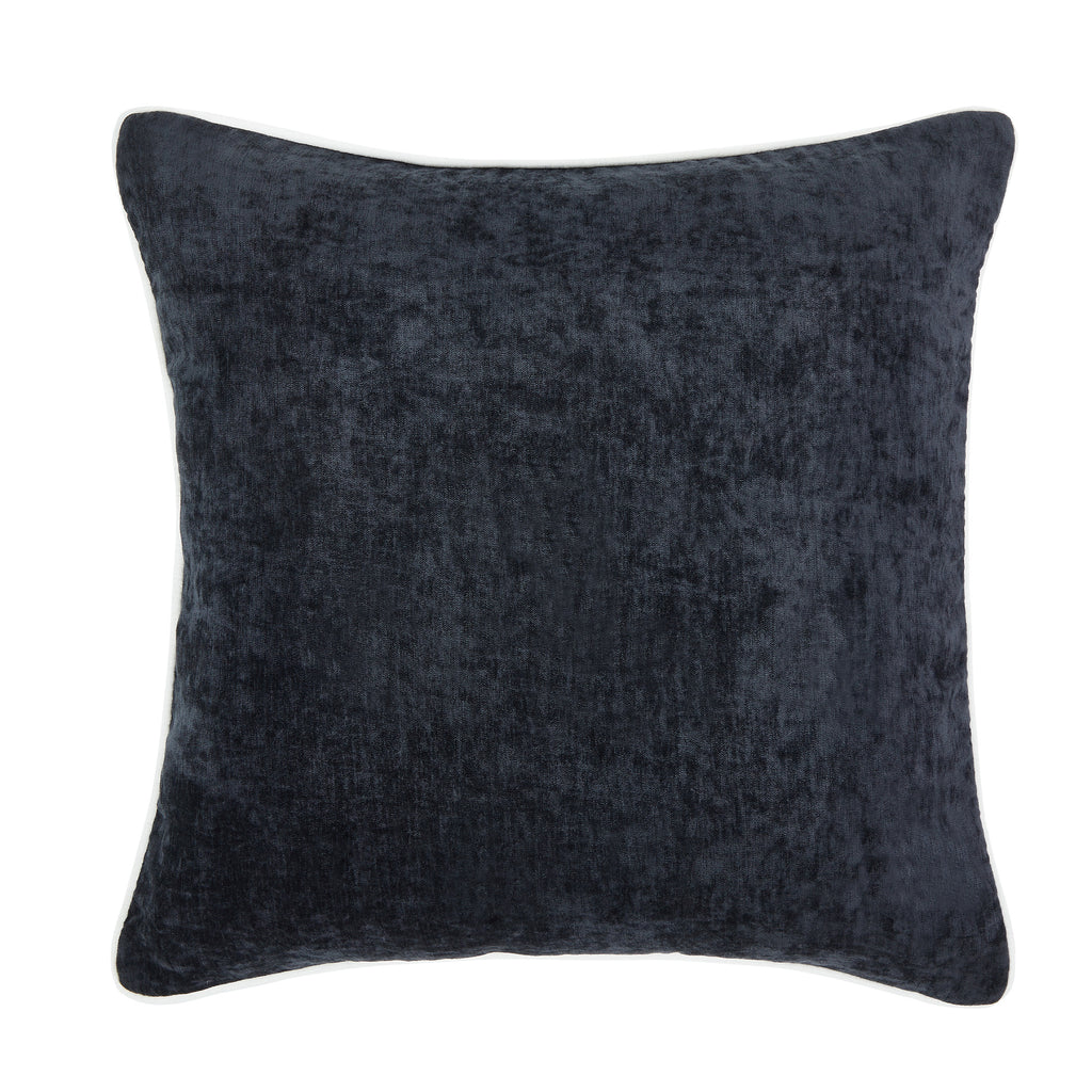 20"x20" Maya Velvet Contrast Cording Decorative Throw Pillow Covers (2 Pack)