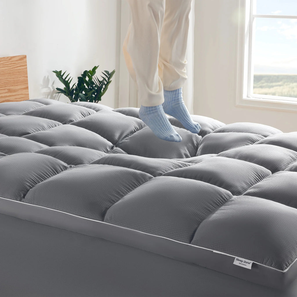Extra Fluffy Mattress Pad Deep Pocket