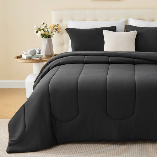 145gsm Luxury Jersey-Knit Comforter Set, Ultra Soft All Season Bedding
