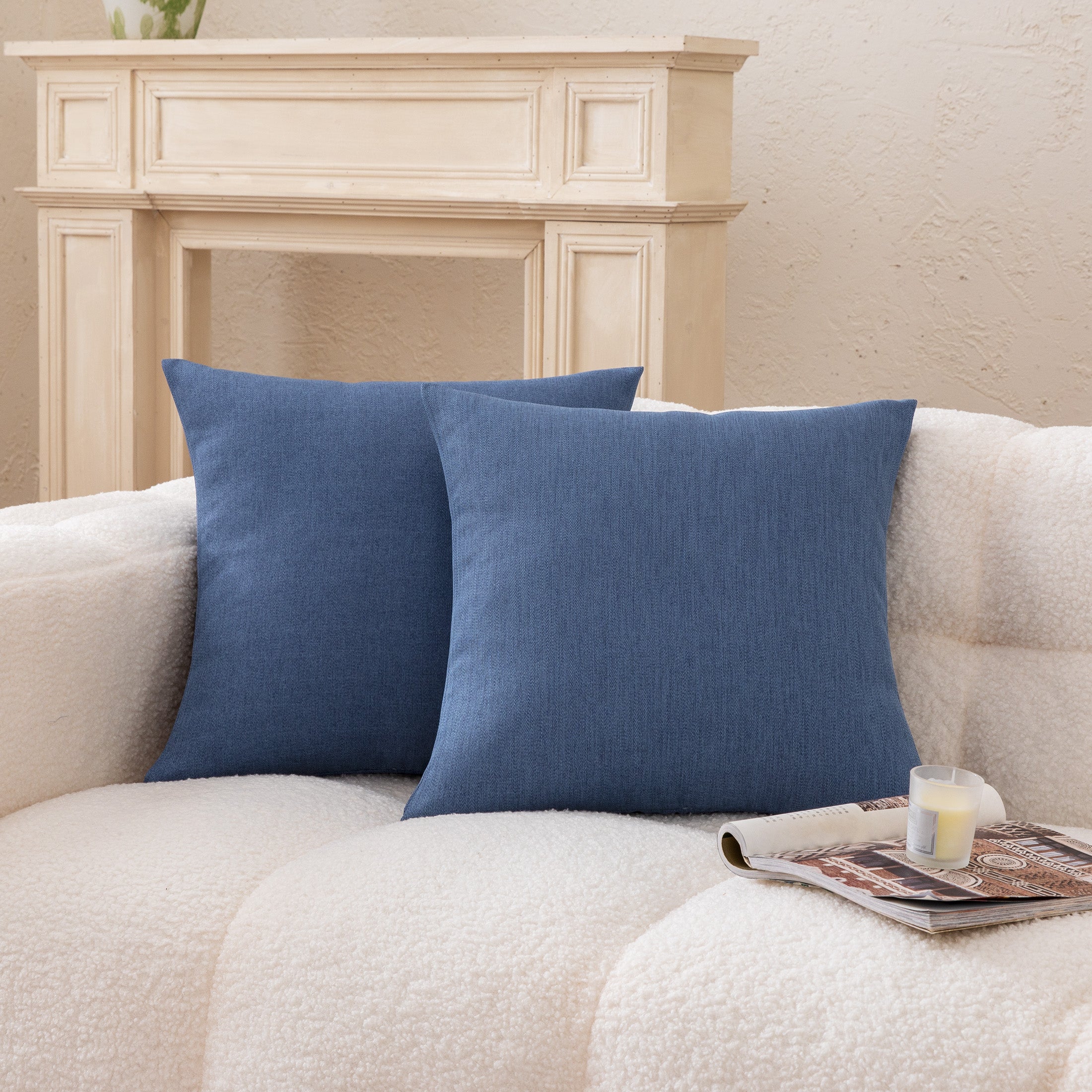 18×18 Inch Throw Pillow Covers (2 Pack), Chevron Pattern