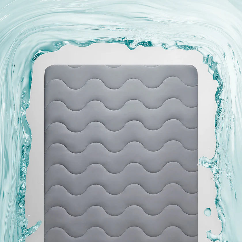 Waterproof Cooling Crib Mattress Protector - Quilted & Soft