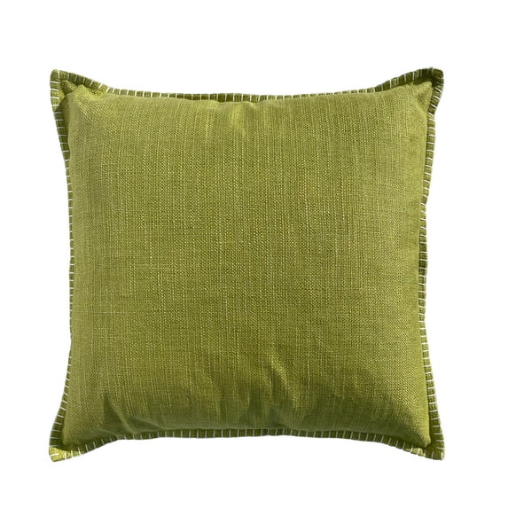 Faux Linen Decorative Throw Pillow Covers, Natural for Sunroom(2 Pack)