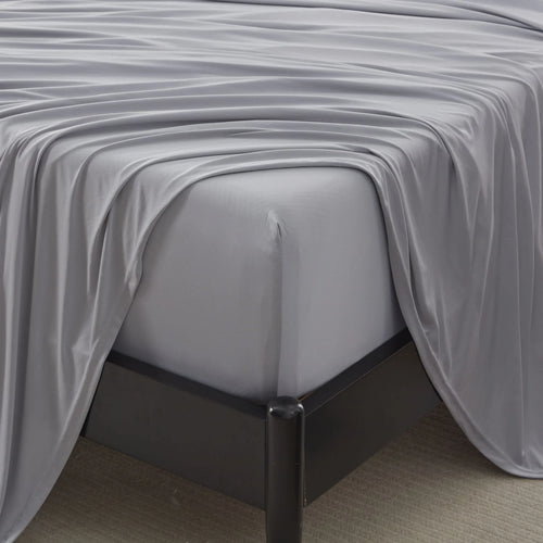 100% Microfiber Jersey Knit Sheet Set with Pillowcases