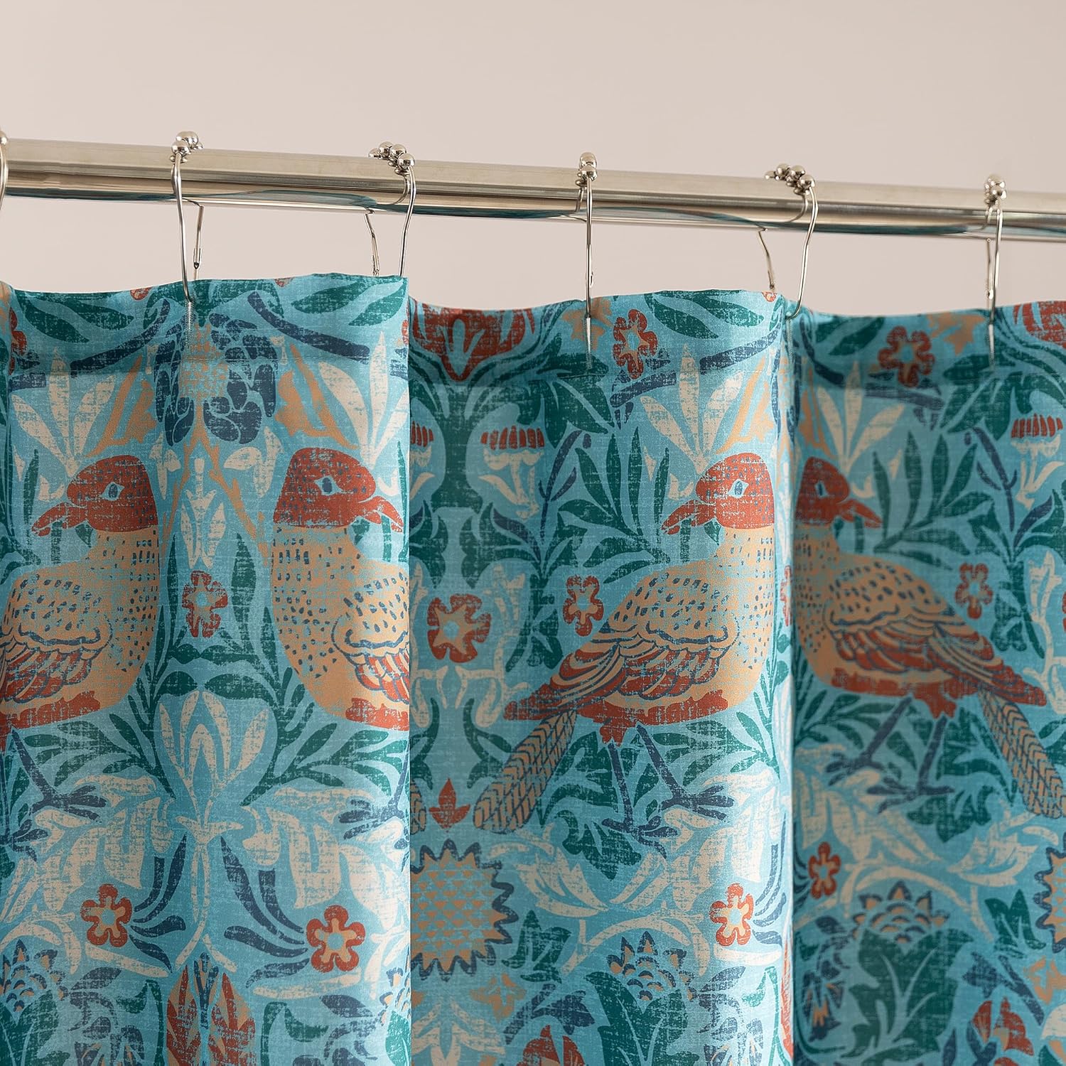 Waterproof Pattern Shower Curtain 72" × 72"