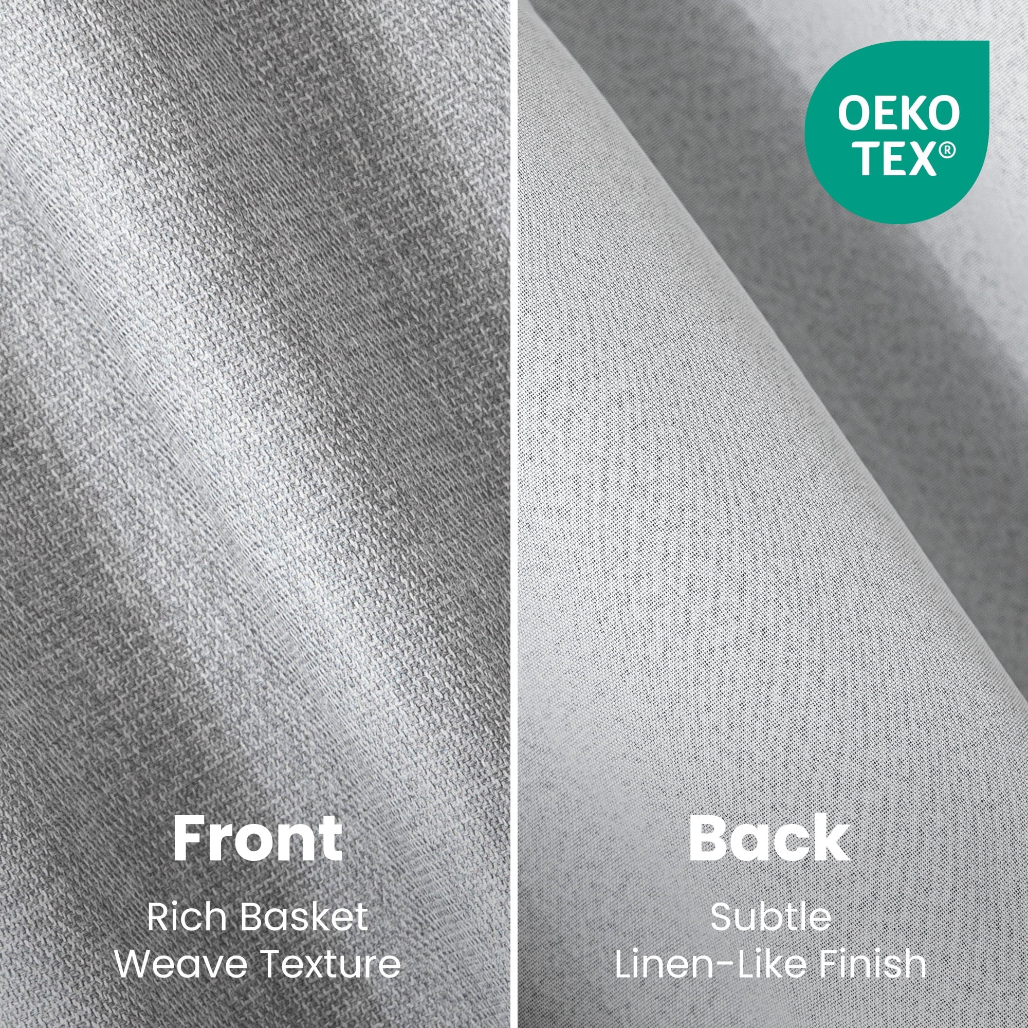 Sleep Zone 100% Blackout Curtains for Bedroom Full Light Blocking Curtains