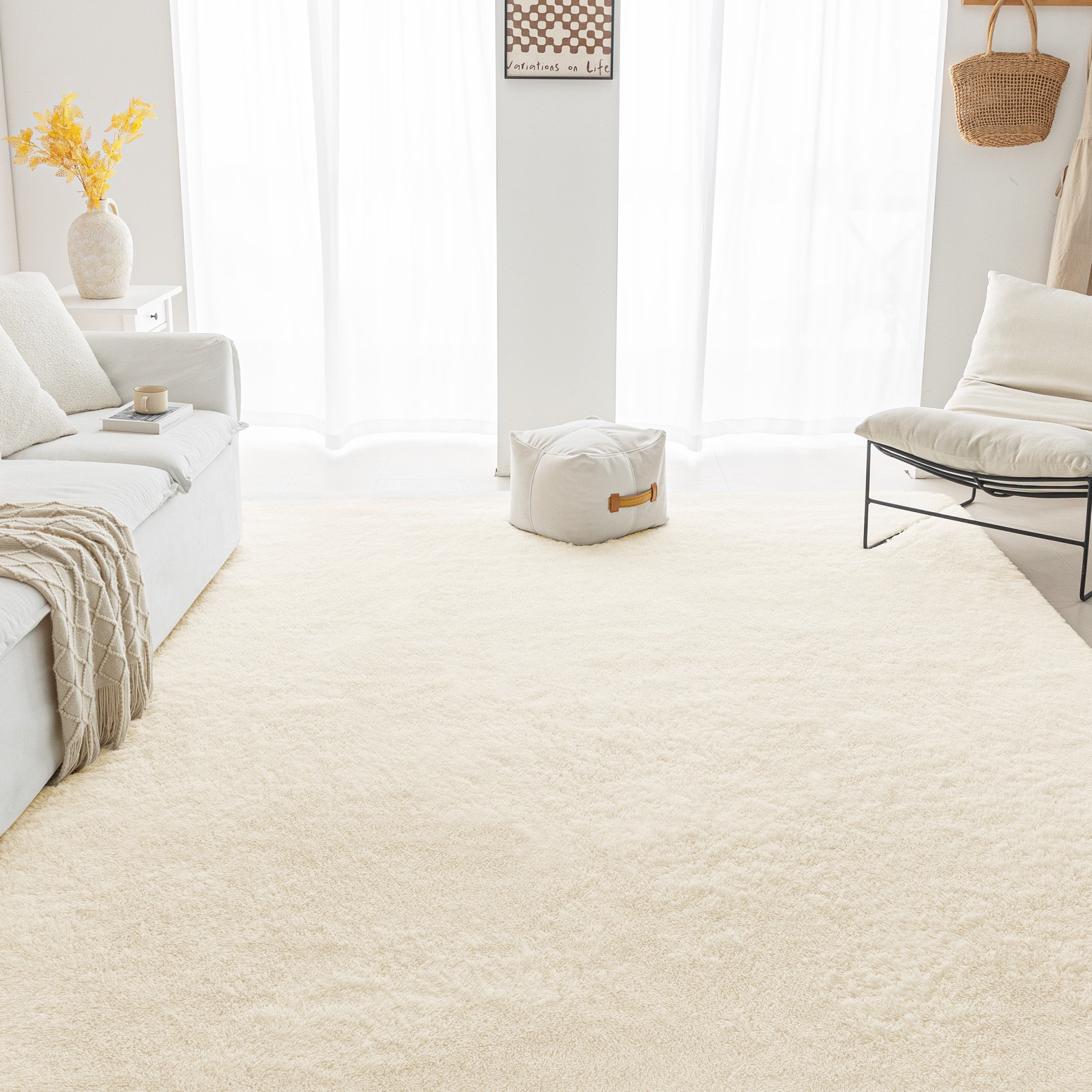 Sleep Zone Ultra-Soft Plush Area Rug