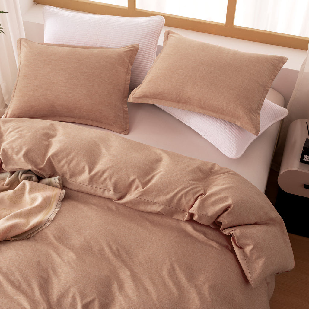 Cationic Microfiber Duvet Cover Set, Soft & Breathable