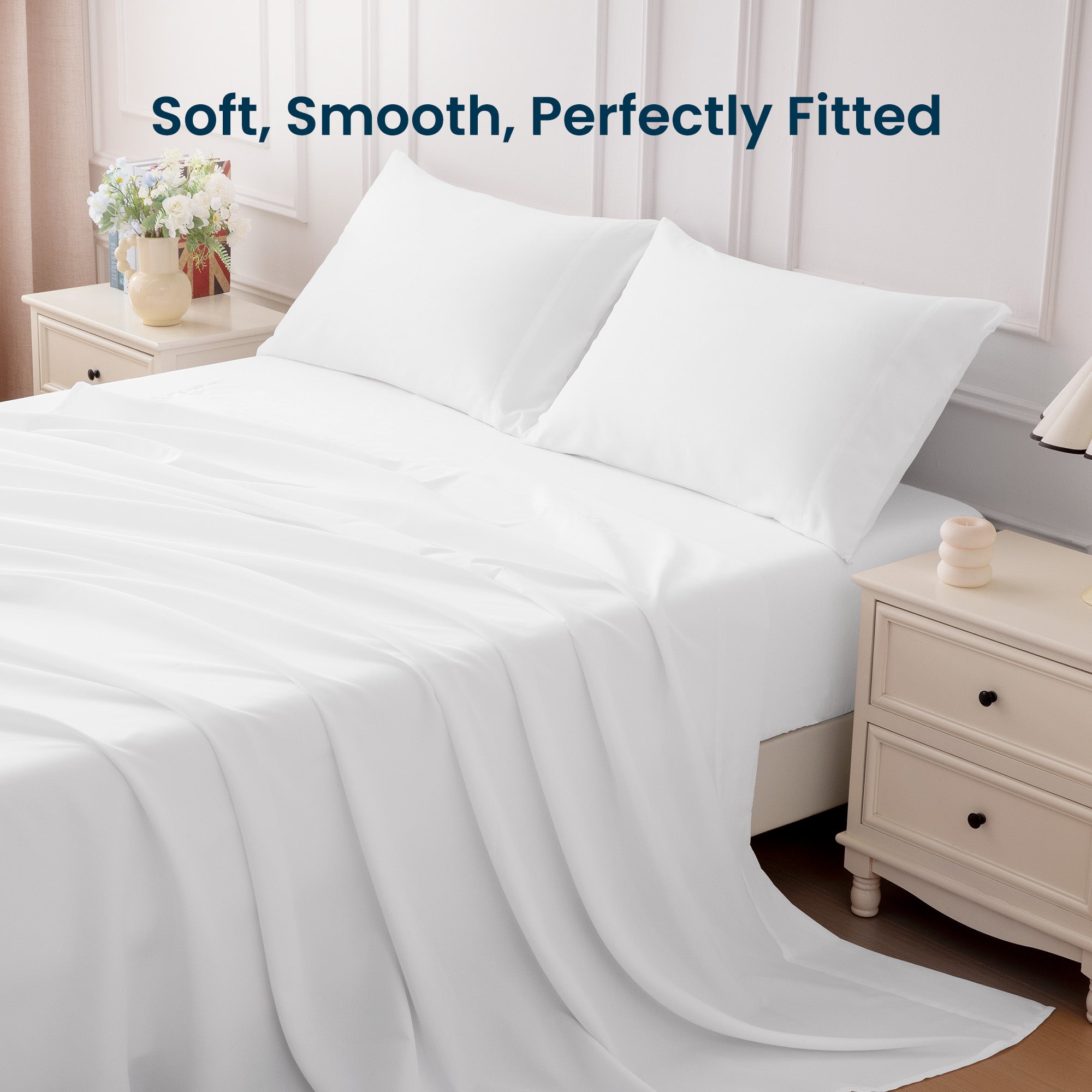 85gsm Bed Sheet Set, Microfiber Wrinkle-free Bedding set