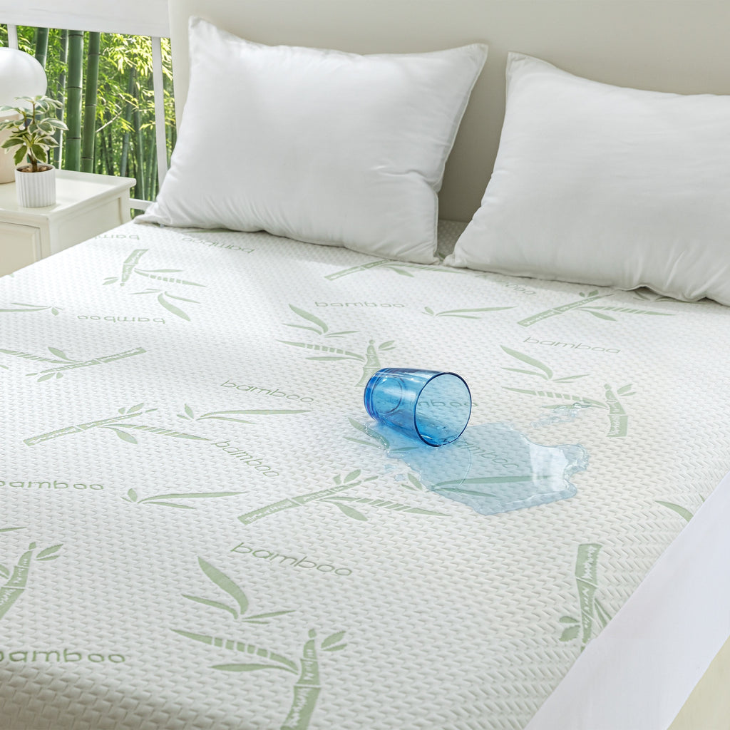 Sleep Zone 100% Waterproof Bamboo Mattress Protector