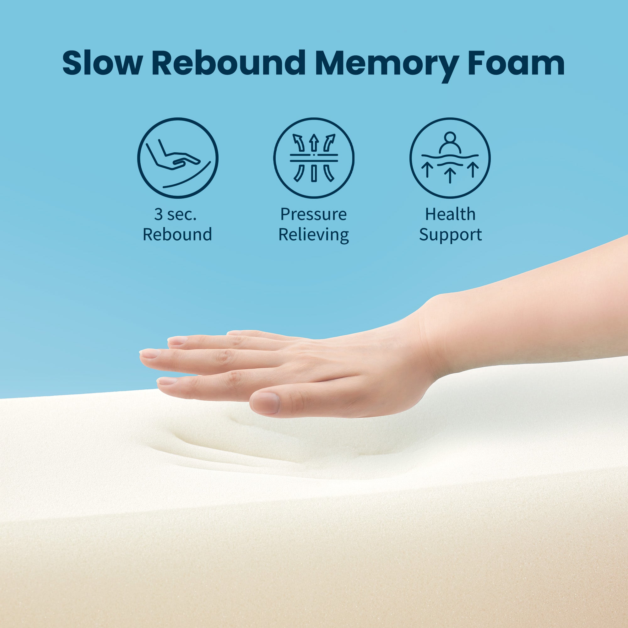 standard cooling memory foam pillow neck and shoulder support side stomach and back sleepers home hotel and hospital essentia
