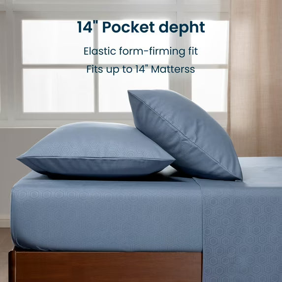 Bed Sheets, Piece Hotel Luxury Embossed Bedding Sheets