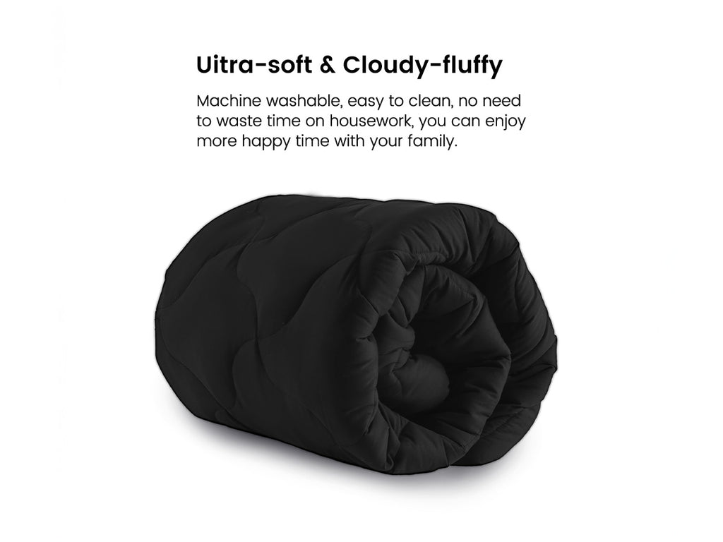 Premium Cooling Mattress Pad Beige for Hot Sleepers - Black