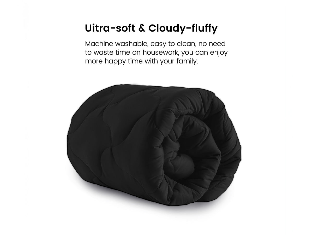 Premium Cooling Mattress Pad Beige for Hot Sleepers - Black