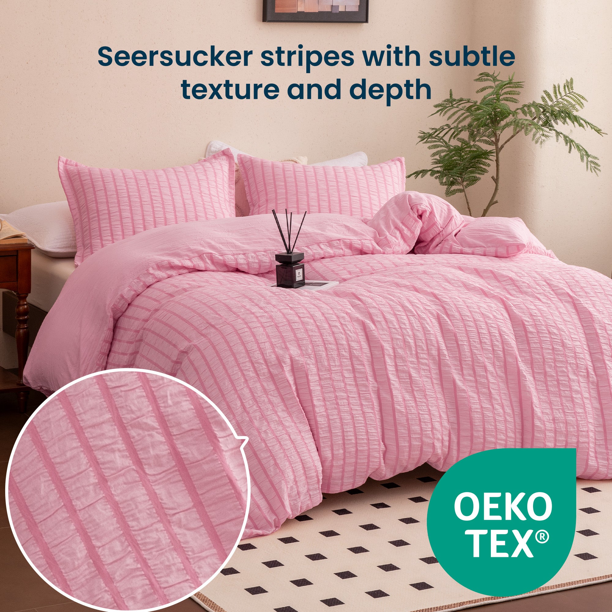 Jersey Knit Sheet Set, 14 Inch Deep Pocket Bedding